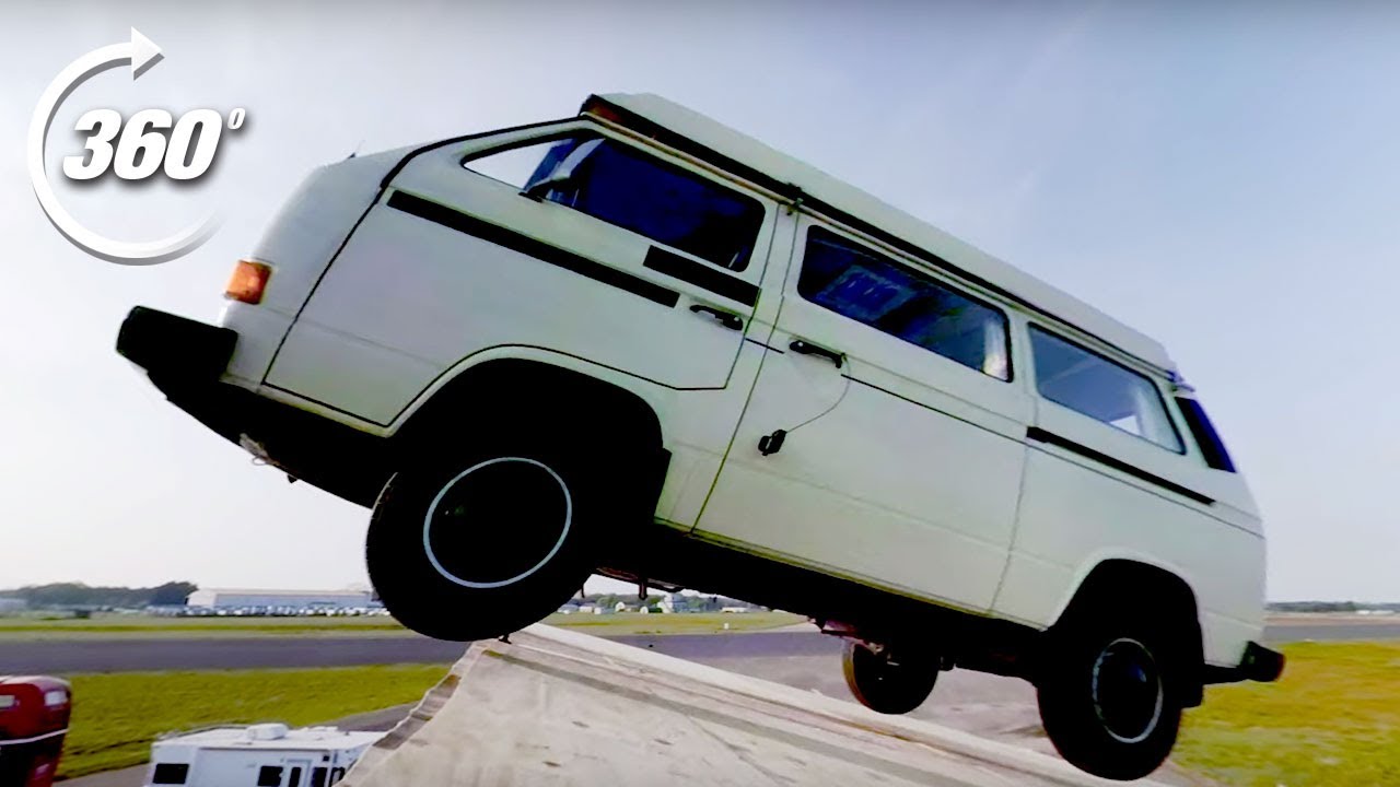 360º Festival Camper Stage Dive! | Top Gear: Jumps